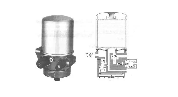 Схема осушителя воздуха с регулятором
