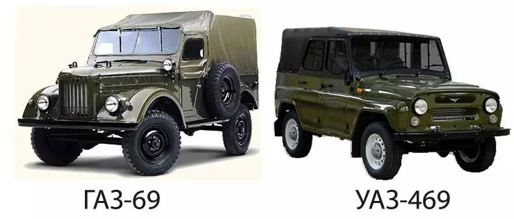 ГАЗ-69 и УАЗ-469