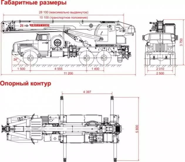 Автокран Челябинец КС-55732