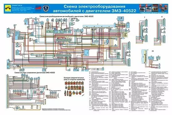 Схема электропроводки для Газели 405
