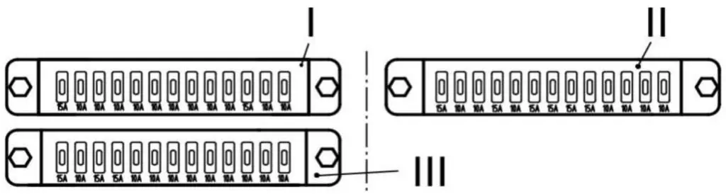 Схема блока предохранителей ПАЗ 32053