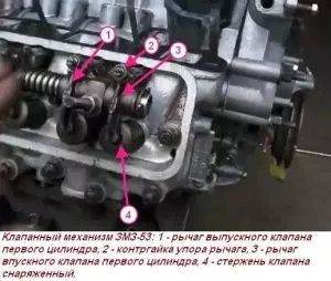 Клапанный механизм ЗМЗ-53