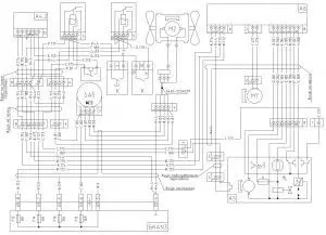 Схема подключения вентилятора отопителя и автономного отопителя МАЗ-6430, ЯМЗ, МАН, Евро-1, 2, 3, БКА-3, двигатели 643008-3700001 I.