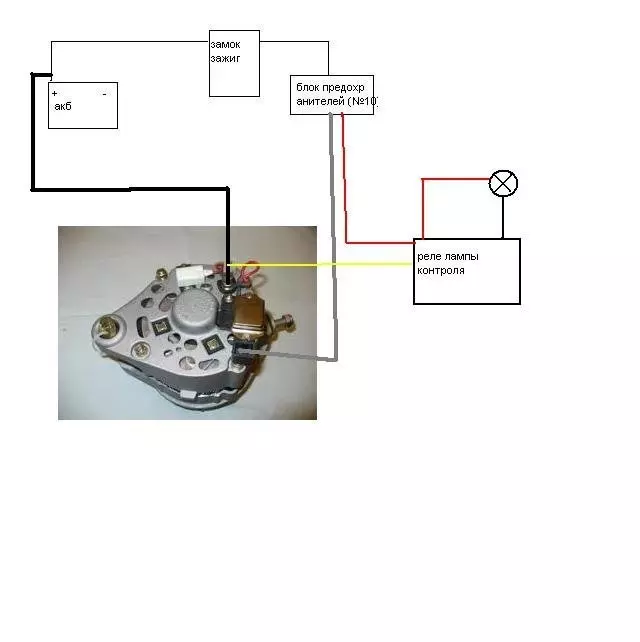 Схема подключения реле зарядки ваз 2107 карбюратор